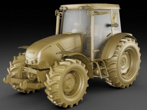 claas axos tractor 3D Model