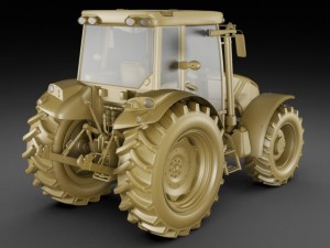 claas axos tractor 3D Model