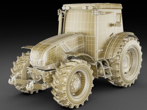 claas axos tractor 3D Model