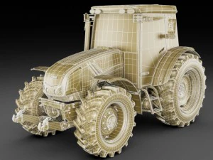 claas axos tractor 3D Model