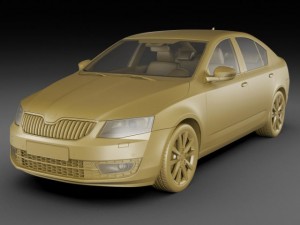 skoda octavia 2013 Modelo 3D