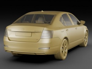 skoda octavia 2013 Modelo 3D