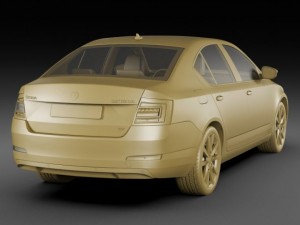 skoda octavia 2013 Modelo 3D