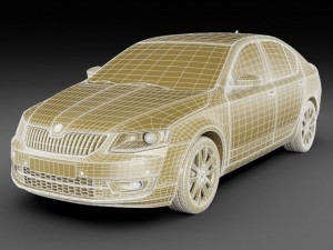 skoda octavia 2013 Modelo 3D