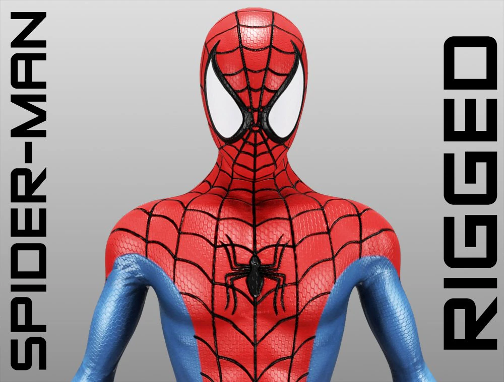 spiderman 3D Model .c4d .max .obj .3ds .fbx .stl .blend 