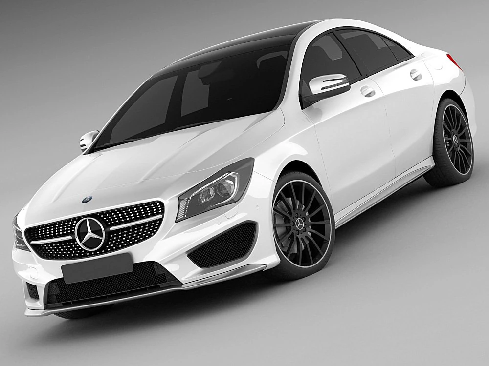 mercedes cla amg package 3D Model .c4d .max .obj .3ds .fbx .stl .blend