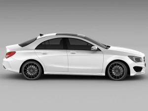 mercedes cla amg package 3D Model