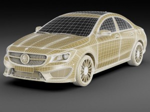 mercedes cla amg package 3Dモデル