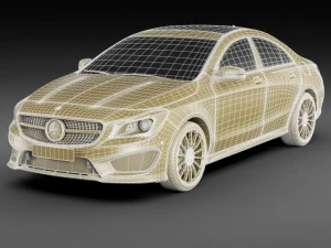 mercedes cla amg package 3D Model