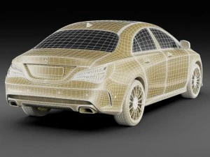 mercedes cla amg package 3D Model