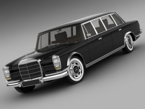 mercedes 600 w100 pullman 1964 1981 3D Model