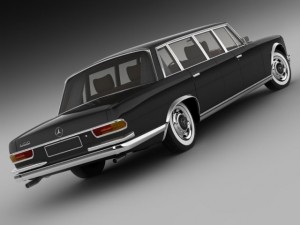 mercedes 600 w100 pullman 1964 1981 3D 모델