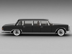 mercedes 600 w100 pullman 1964 1981 3D 모델