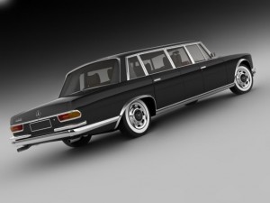 mercedes 600 w100 pullman 1964 1981 3D 모델