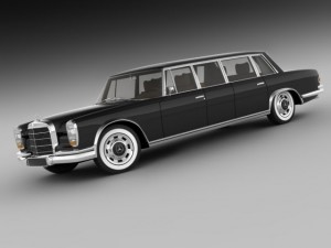 mercedes 600 w100 pullman 1964 1981 3D 모델