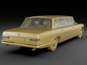 mercedes 600 w100 pullman 1964 1981 3D 모델