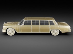 mercedes 600 w100 pullman 1964 1981 3D 모델