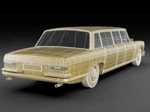 mercedes 600 w100 pullman 1964 1981 Model 3D