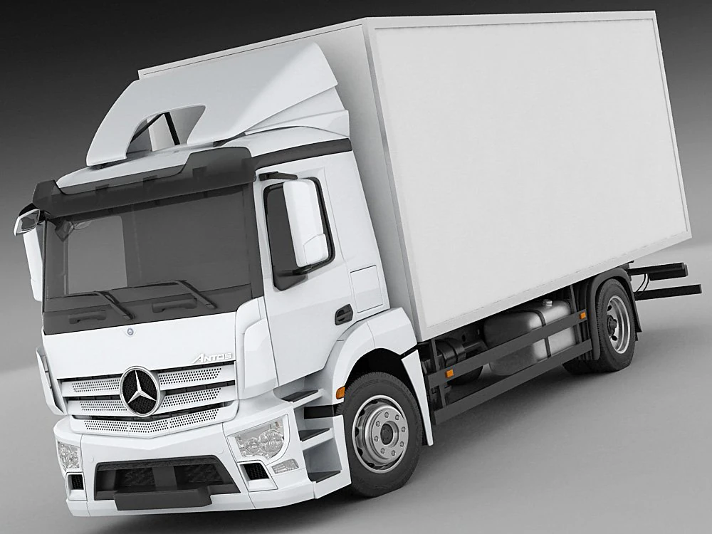 mercedes antos rigid truck 3D Model .c4d .max .obj .3ds .fbx .stl .blend 
