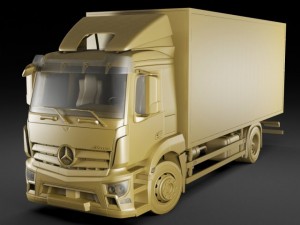mercedes antos rigid truck Modelo 3D
