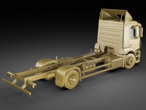 mercedes antos rigid truck Modelo 3D