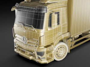 mercedes antos rigid truck Modelo 3D