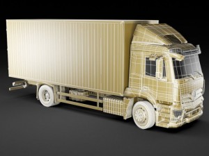 mercedes antos rigid truck Modelo 3D