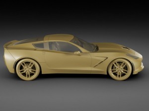 chevrolet corvette c7 stingray my2014 3D Model