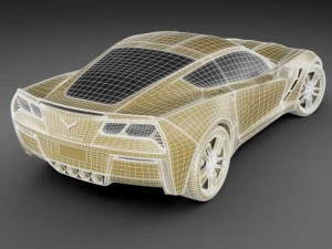 chevrolet corvette c7 stingray my2014 3D Model