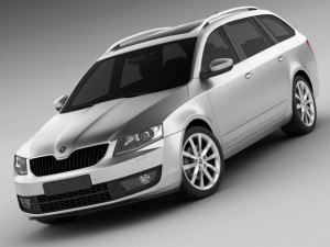 skoda octavia combi 2013 3D 模型