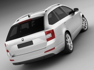 skoda octavia combi 2013 Modello 3D
