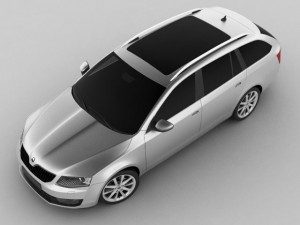 skoda octavia combi 2013 Modello 3D