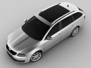 skoda octavia combi 2013 3D Model