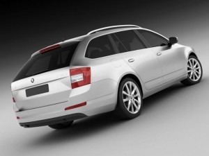 skoda octavia combi 2013 Modello 3D