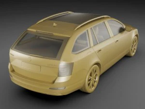 skoda octavia combi 2013 3D Model