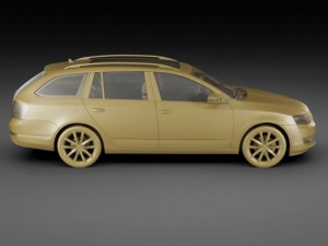 skoda octavia combi 2013 Modello 3D