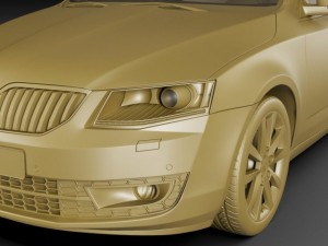 skoda octavia combi 2013 Modello 3D