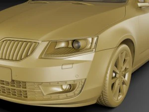 skoda octavia combi 2013 3D Model