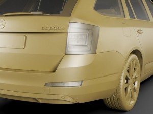 skoda octavia combi 2013 Modello 3D