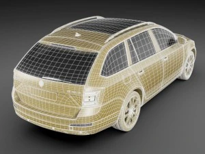 skoda octavia combi 2013 3D Model