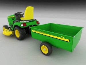 john deere lawn mower 3D Модель