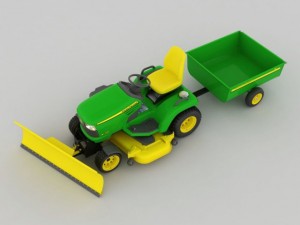 john deere lawn mower 3D Модель