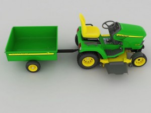 john deere lawn mower 3D Модель