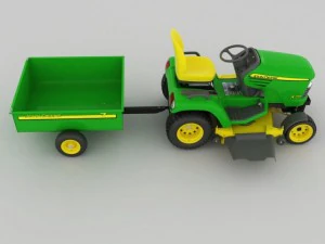 john deere lawn mower 3D Model