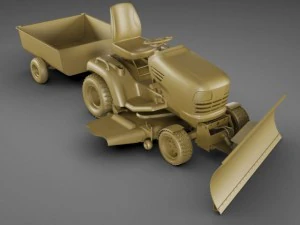 john deere lawn mower 3D Model