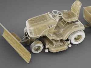 john deere lawn mower 3D Model