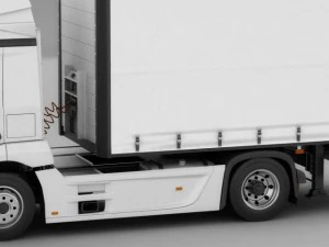 mercedes antos with trailer 3D Model