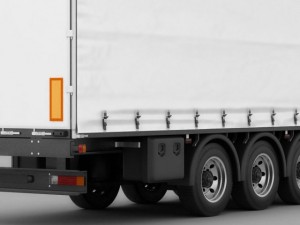 mercedes antos with trailer 3Dモデル