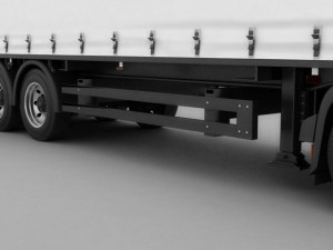 mercedes antos with trailer 3Dモデル
