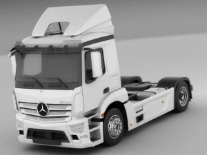 mercedes antos with trailer 3D Model